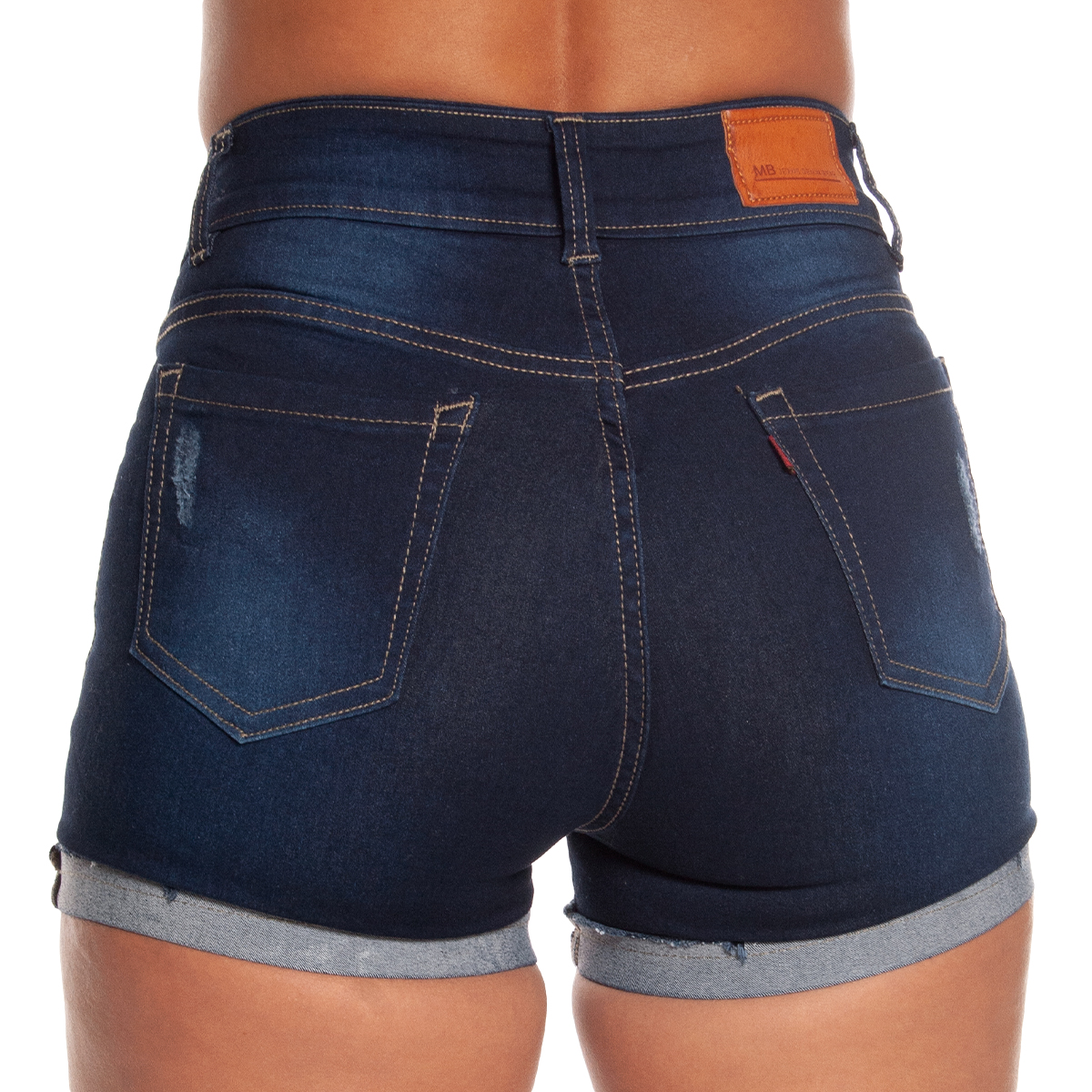 Foto 7 pulgar | Short Dob Mezclilla Stretch Pineda Jeans Stone