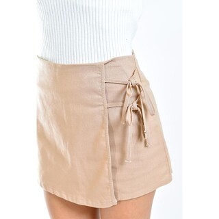 Foto 4 | Short Falda Con Lazo Roman Fashion 09148 Café