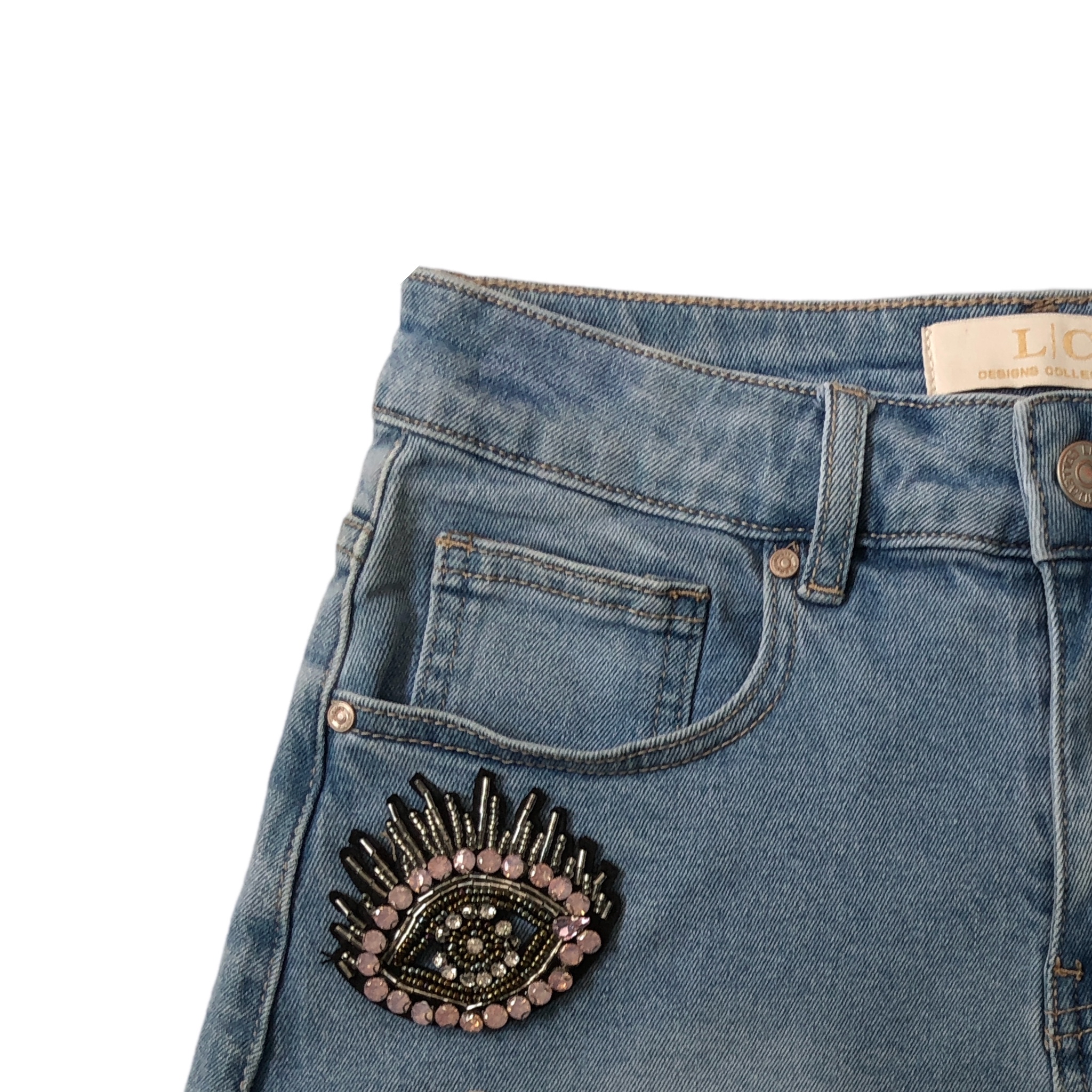 Foto 5 | Short Con Figuras Pedrería Lc
