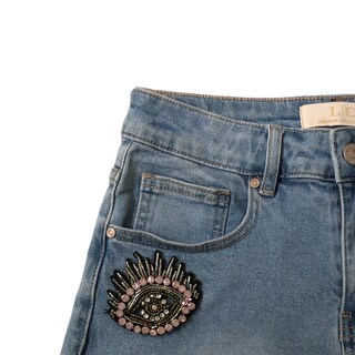 Foto 5 | Short Con Figuras Pedrería Lc