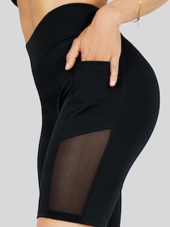 Foto 6 | Short Deportivo Stretch color Negro con Bolsas Laterales