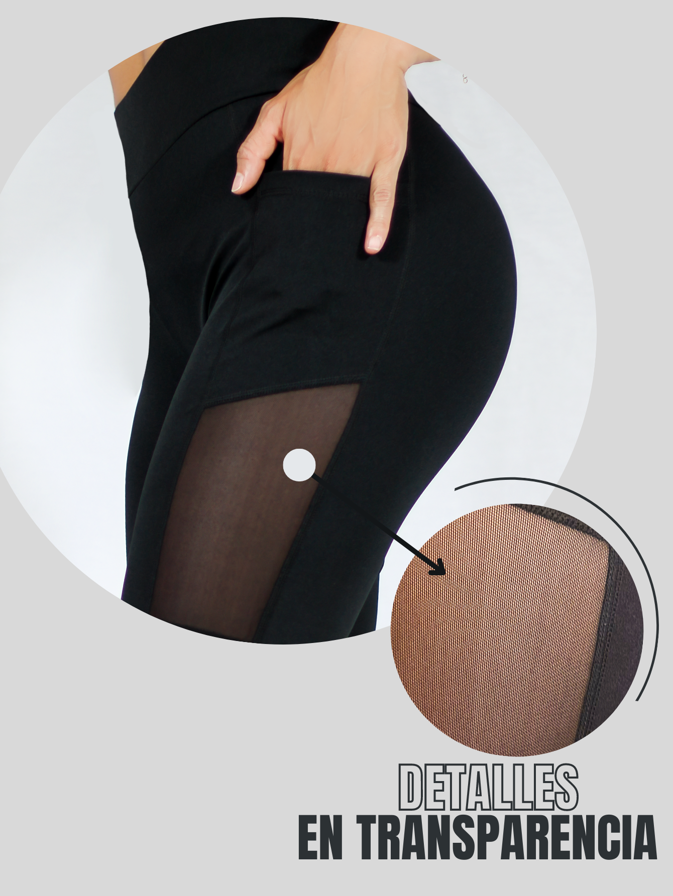 Foto 8 pulgar | Short Deportivo Stretch color Negro con Bolsas Laterales