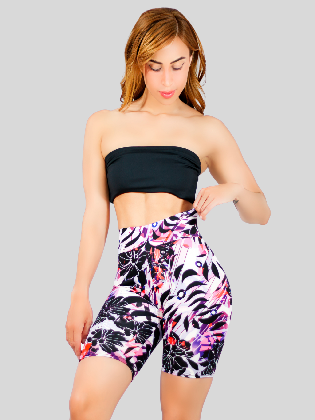 Foto 3 | Short Biker Multicolor para Mujer