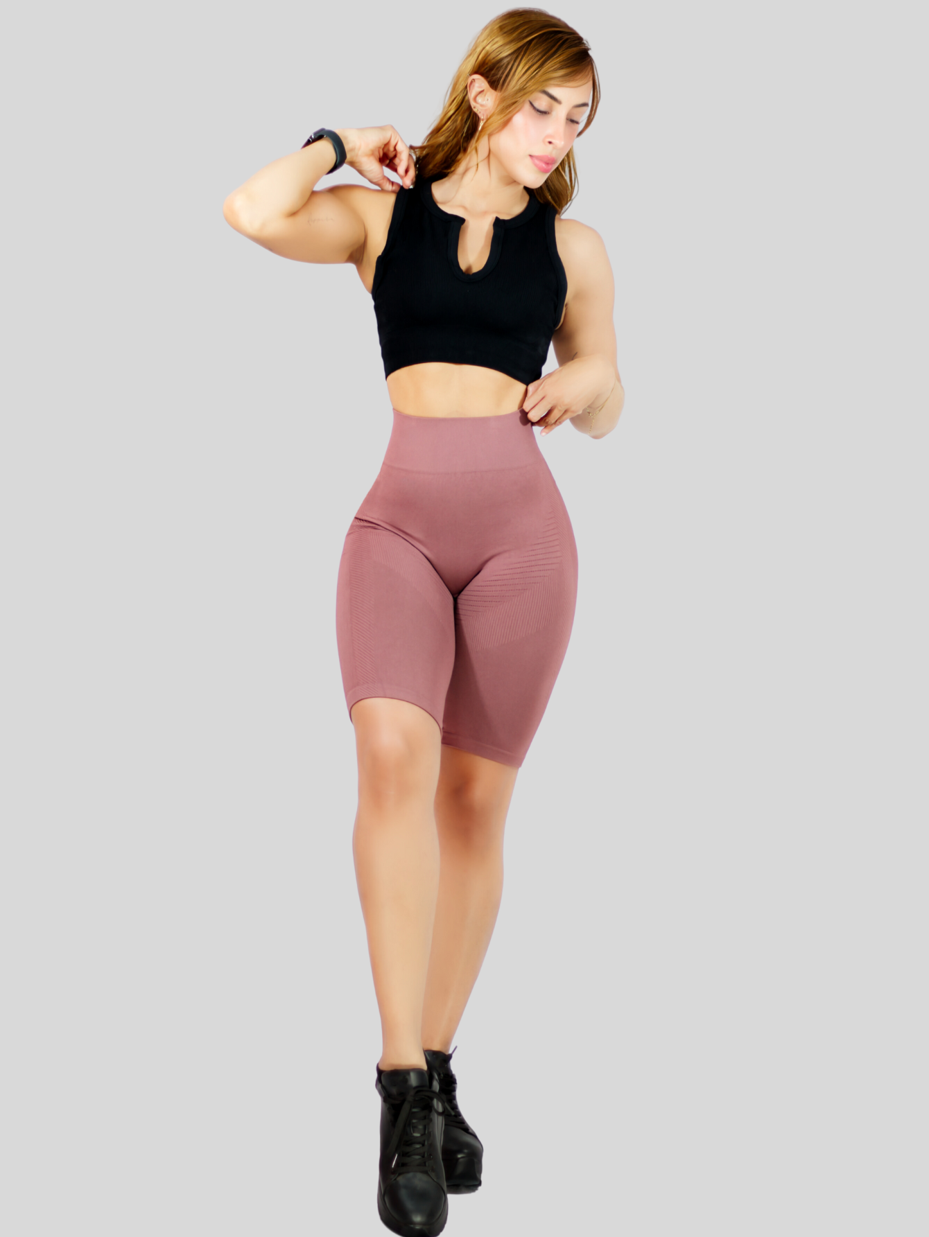 Foto 5 | Short Deportivo de Mujer Sh-051 Coral