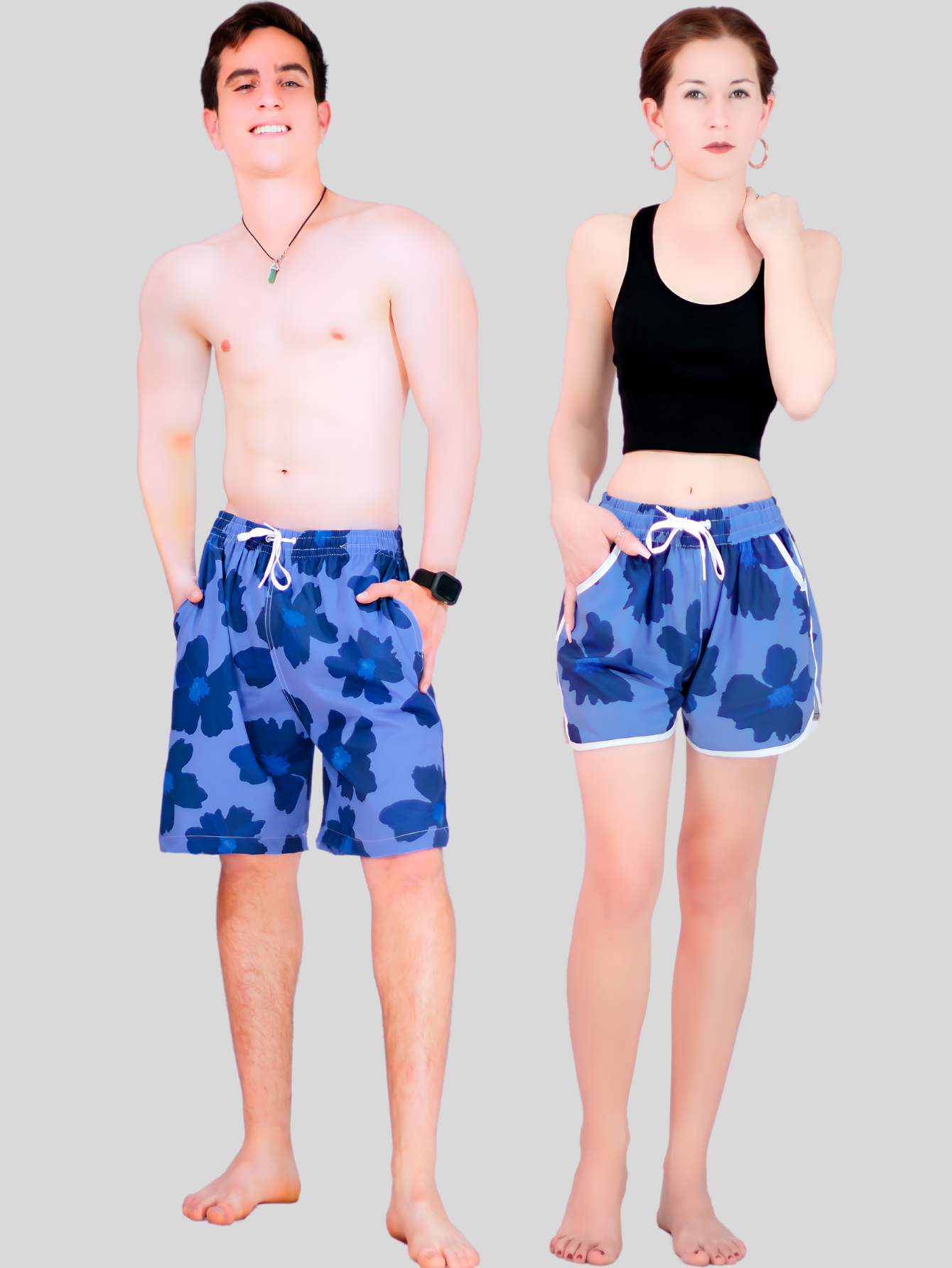 Foto 2 | Set de 2 Short para Hombre Y Mujer