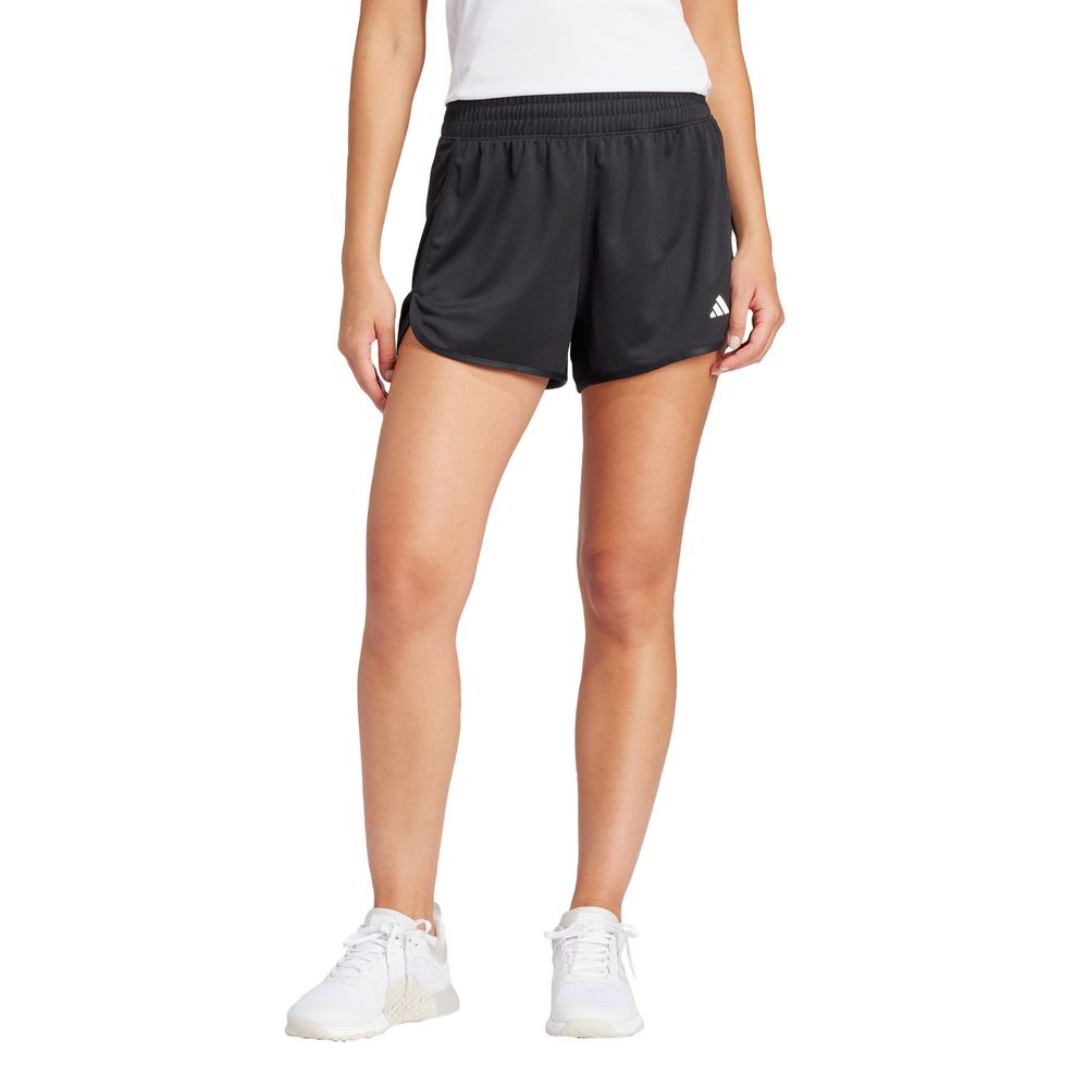Foto 3 pulgar | Shorts Pacer Essentials Tejidos Corte Alto Adidas Negro Mujer