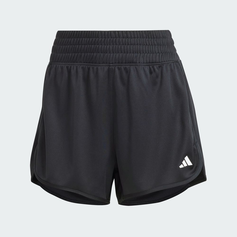 Foto 4 pulgar | Shorts Pacer Essentials Tejidos Corte Alto Adidas Negro Mujer