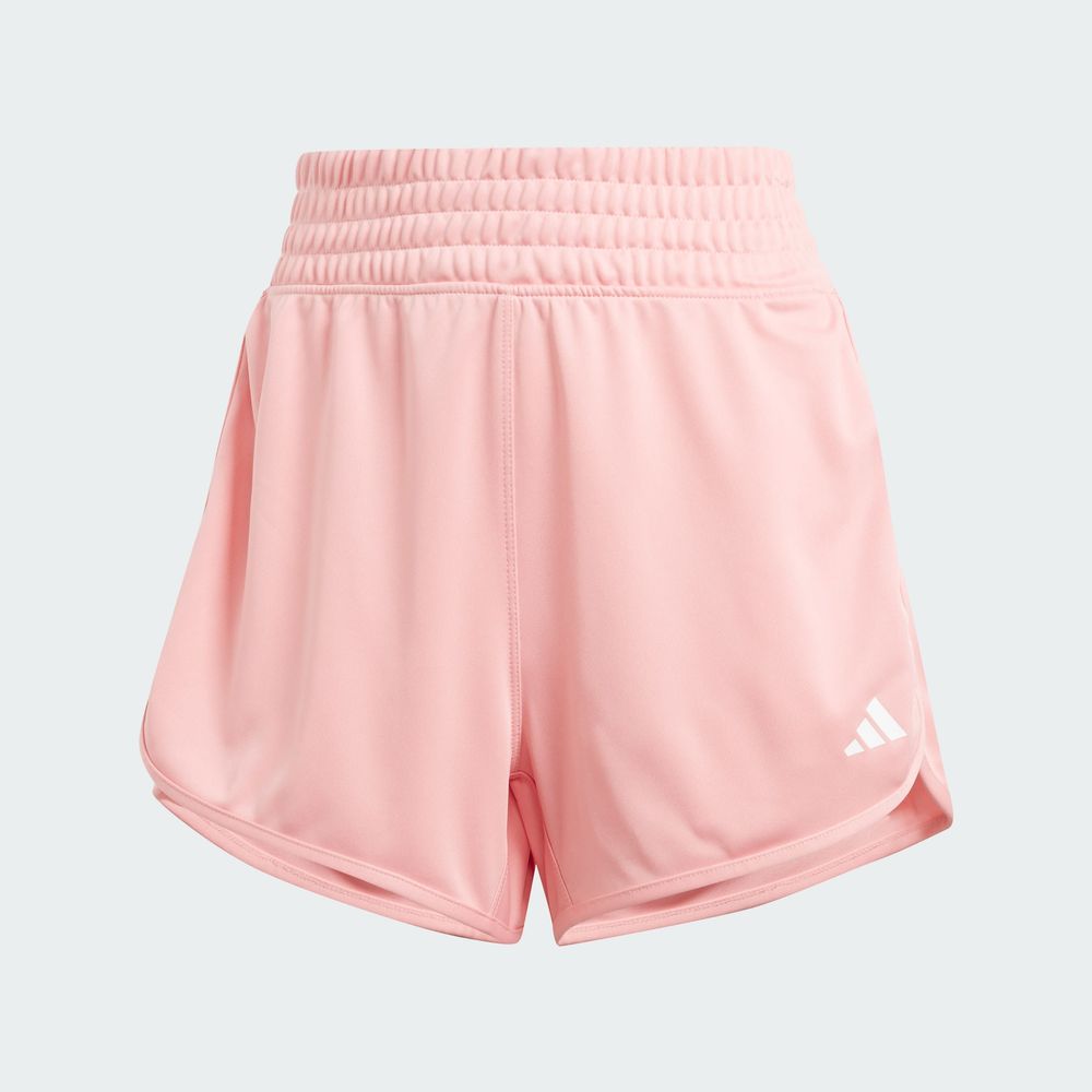 Foto 4 pulgar | Shorts Pacer Essentials Tejidos Corte Alto Adidas Rosa Mujer