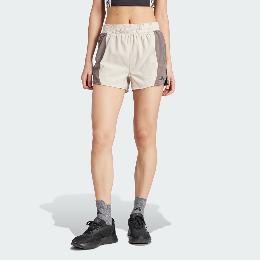 Foto 5 pulgar | Shorts Own The Run Base Aeroready Adidas Café Mujer