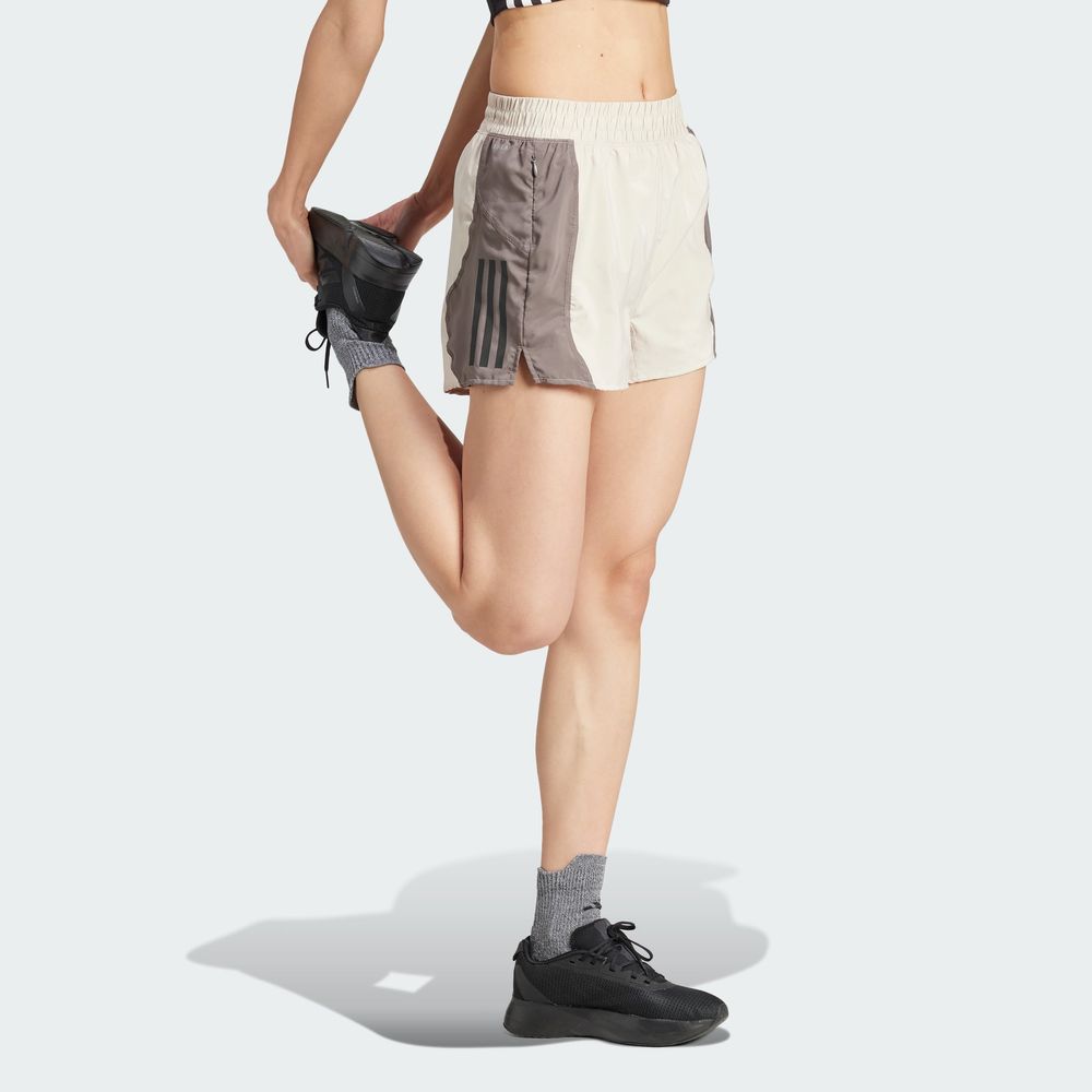 Foto 7 pulgar | Shorts Own The Run Base Aeroready Adidas Café Mujer