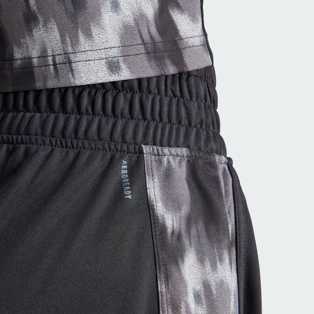Foto 8 | Shorts Pacer Training Essentials Tejidos Con Estampado De Flores Tie-dye Adidas Negro Mujer