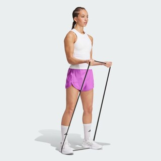 Foto 6 | Shorts Pacer All Gym Seasonal Rib Corte Alto 3 Franjas Adidas Violeta Mujer