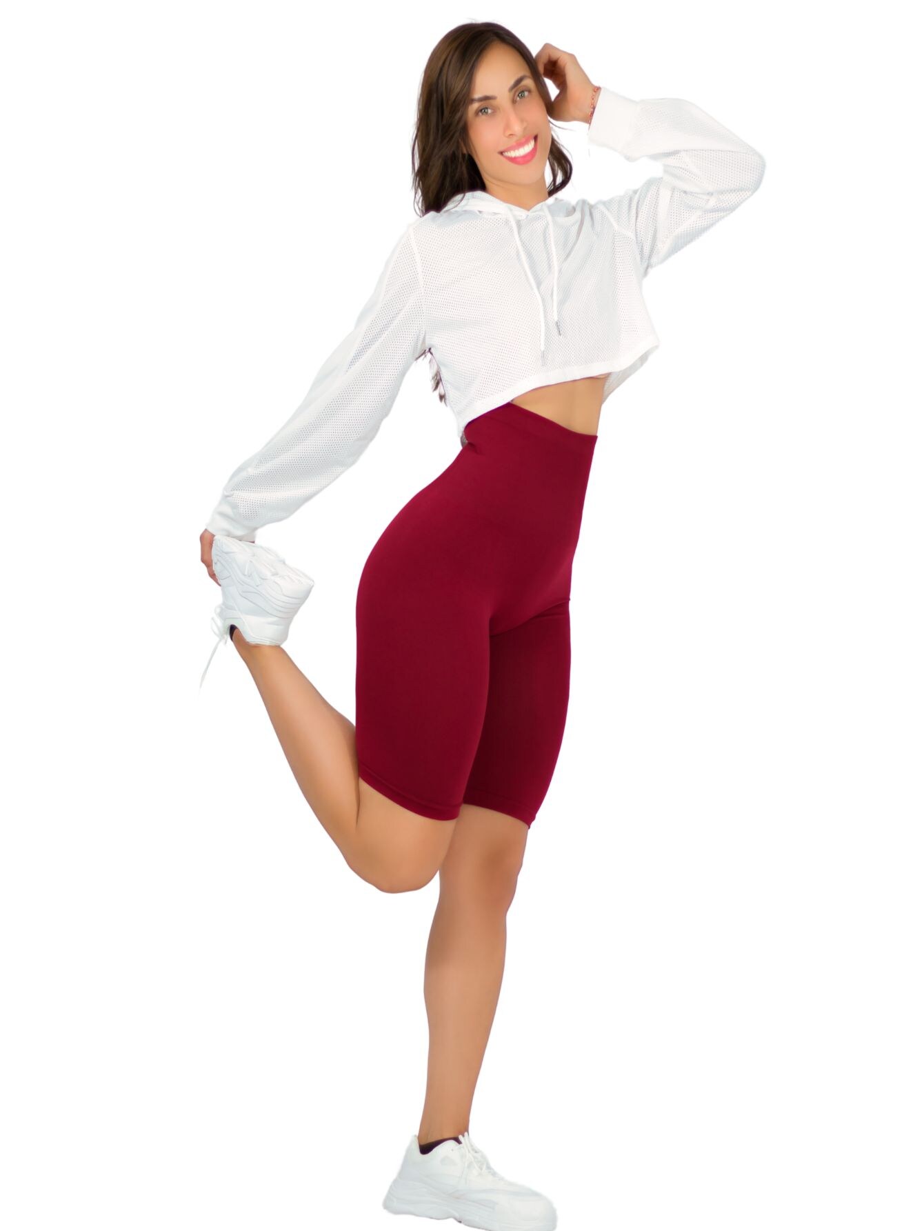 Short de Mujer de Tiro Extraalto Sh-048-2 Vino $209