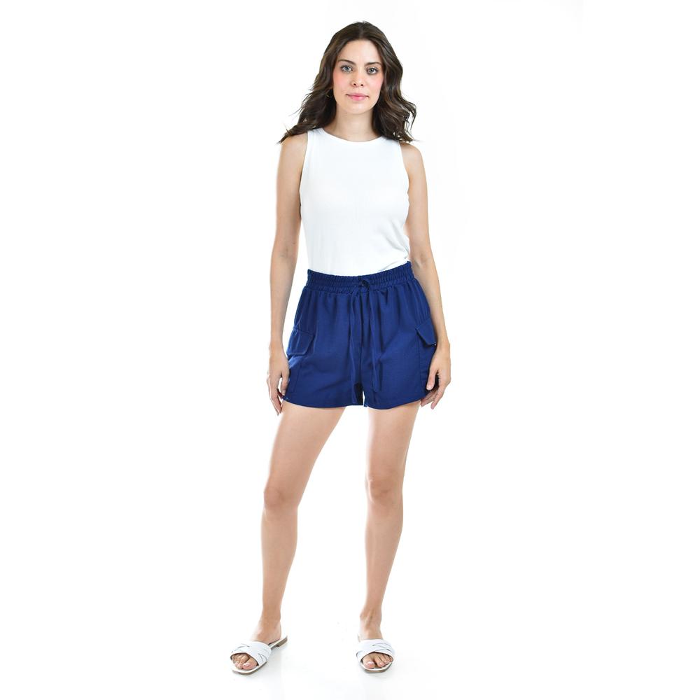 Foto 6 pulgar | Short Casual Roman Fashion Azul Marino