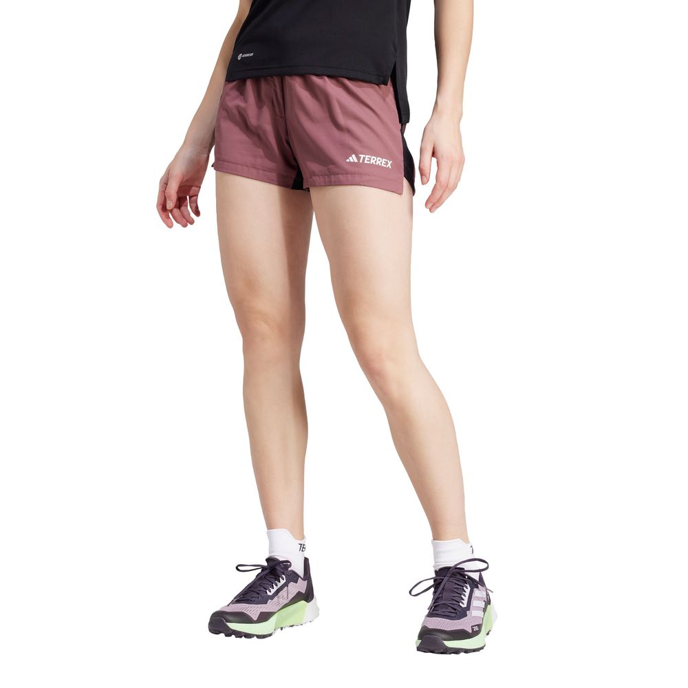 Foto 3 pulgar | Shorts de Trail Running Terrex Multi Adidas Granate para Mujer