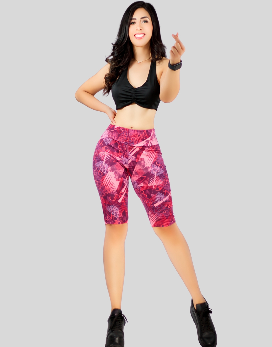 Foto 3 pulgar | Biker Short Mujer Shores Sh-039-2-d4 Color Azul Deportivos Dama Chores Gym