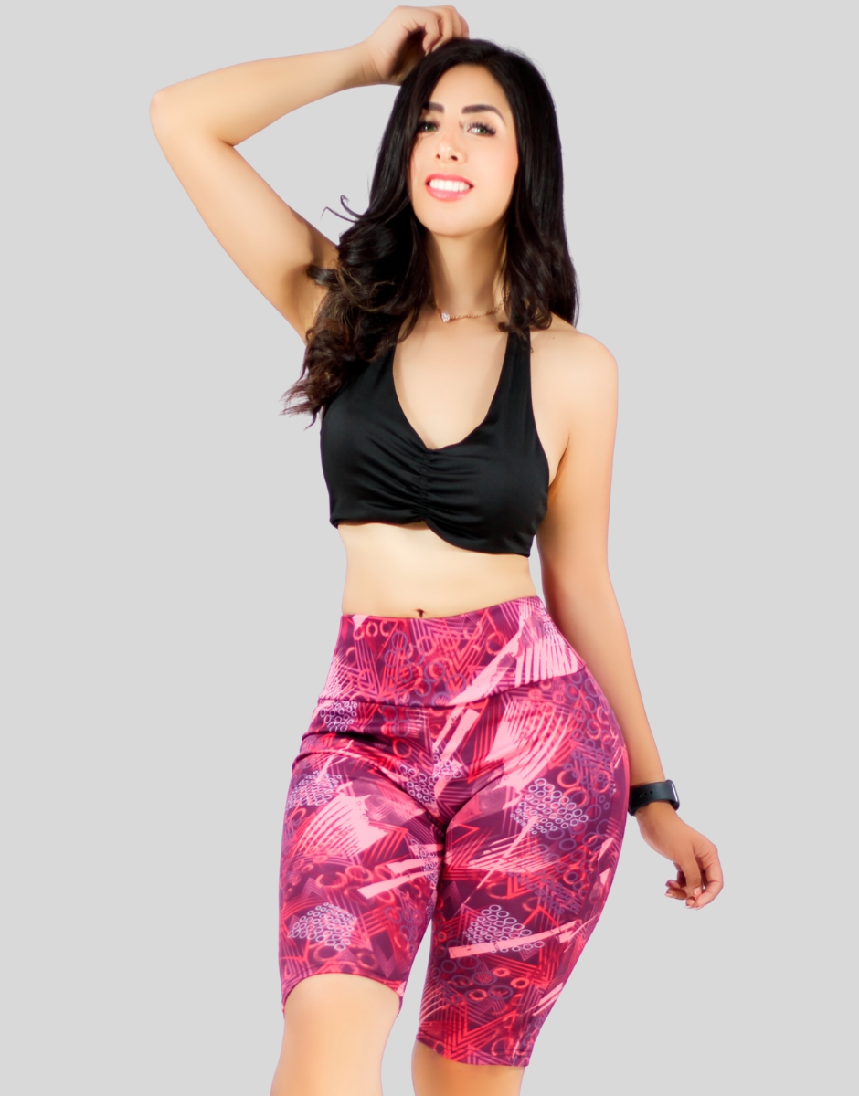 Foto 4 pulgar | Biker Short Mujer Shores Sh-039-2-d4 Color Azul Deportivos Dama Chores Gym