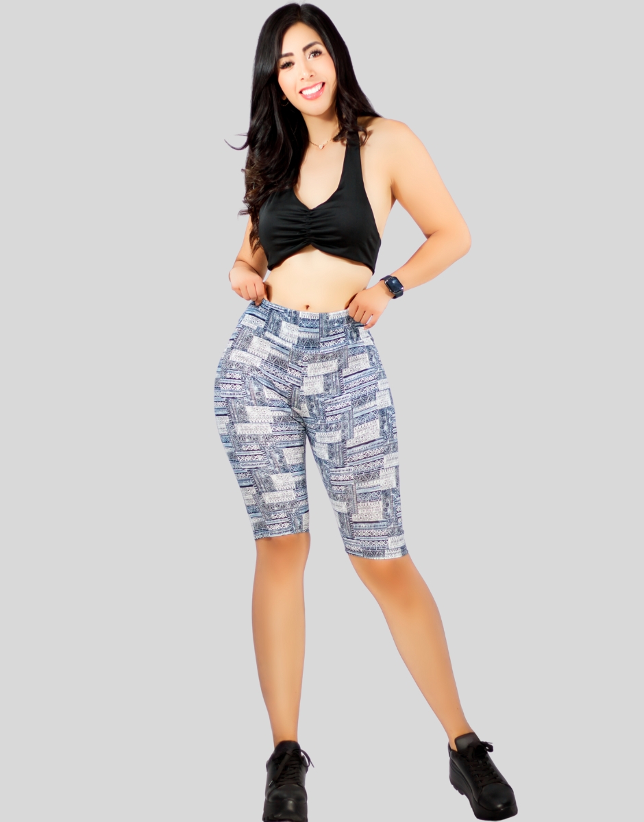 Foto 5 pulgar | Biker Short Mujer Shores Sh-039-2-d1 Color Gris Deportivos Dama Chores Gym