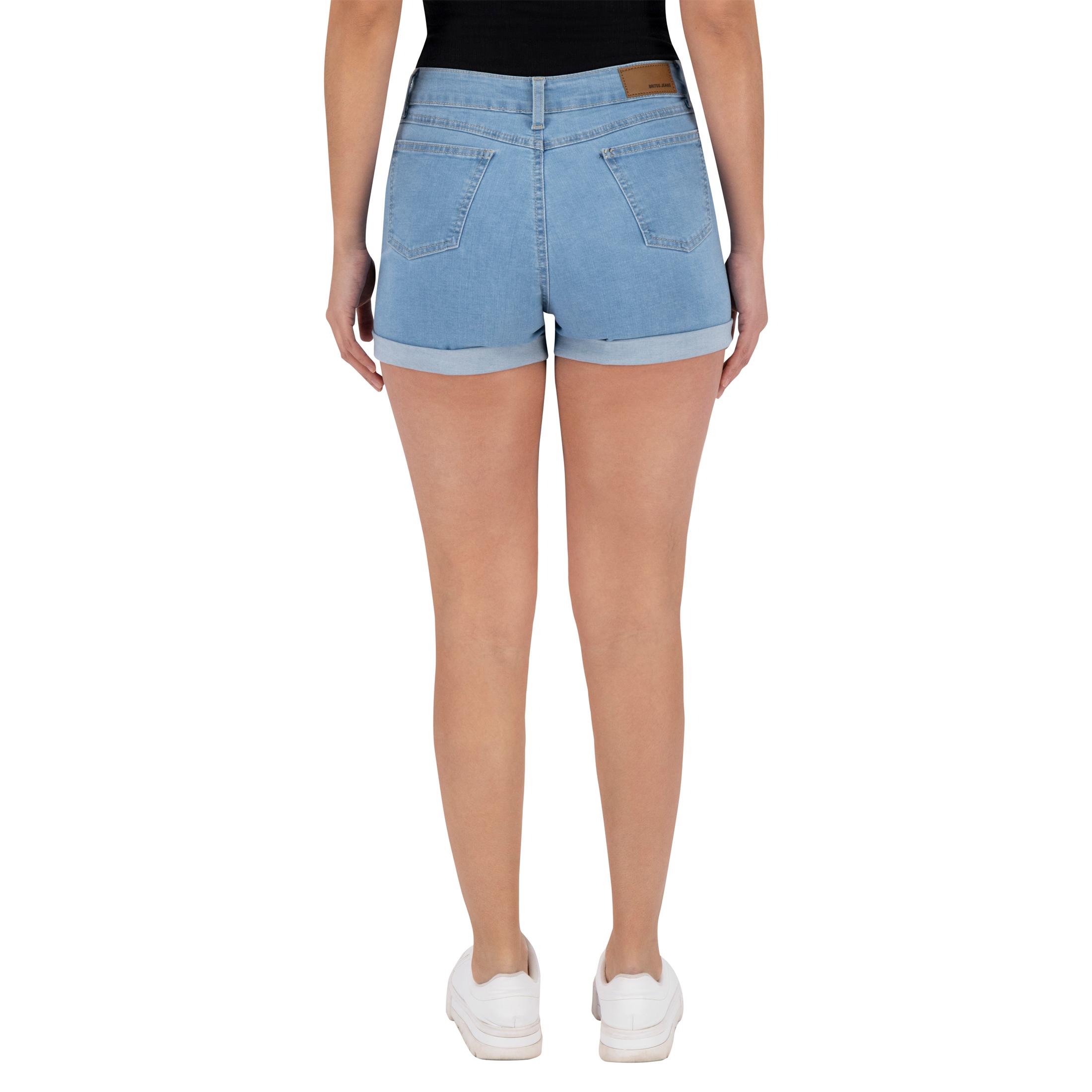 Foto 3 pulgar | Short Casual Britos Jeans Mujer Mezclilla Azul 024963
