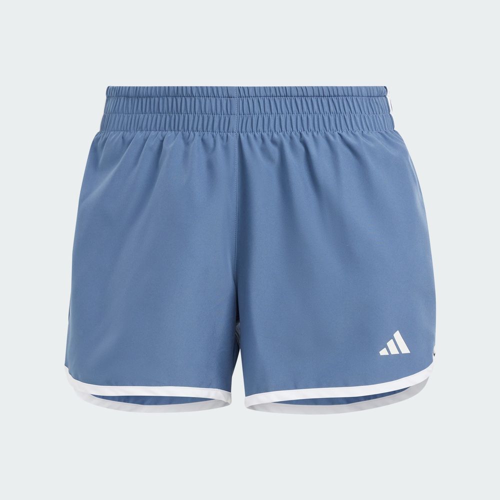 Foto 3 pulgar | Shorts De Running Marathon 20 Adidas Azul Mujer