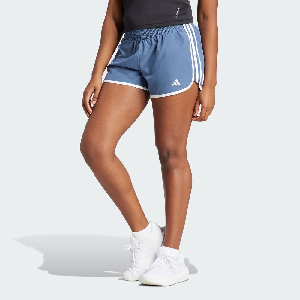 Foto 4 pulgar | Shorts De Running Marathon 20 Adidas Azul Mujer