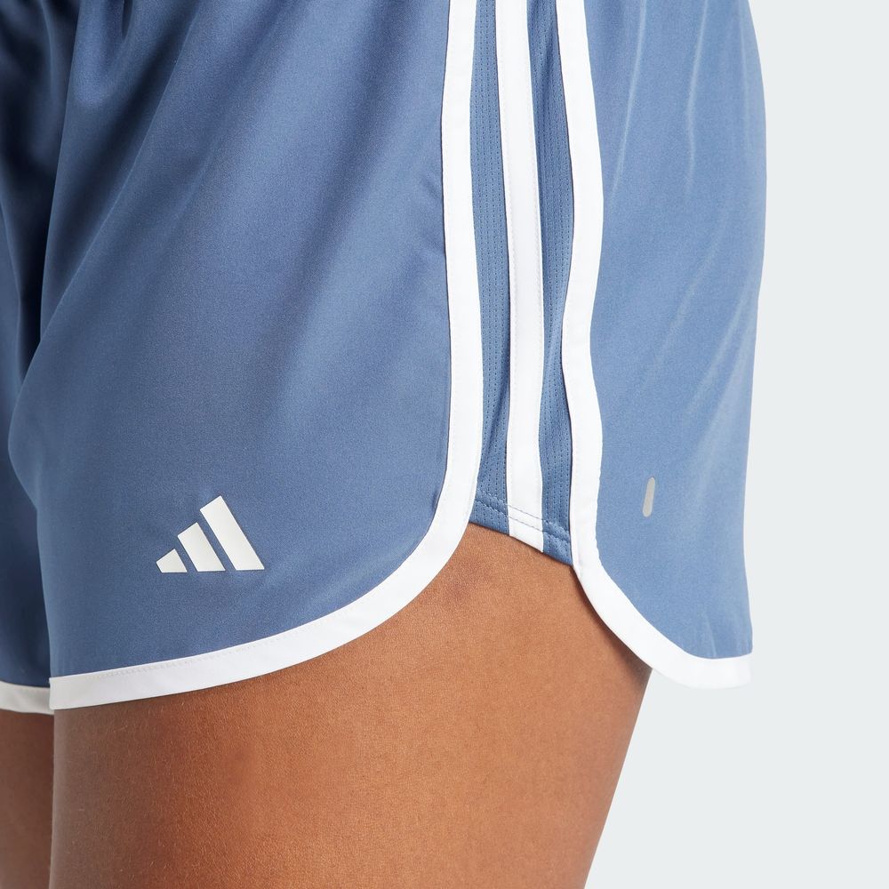 Foto 7 pulgar | Shorts De Running Marathon 20 Adidas Azul Mujer