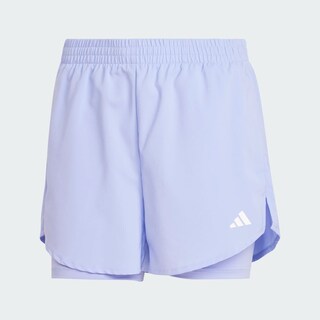 Foto 3 | Shorts Aeroready 2 En 1 Adidas Azul Mujer