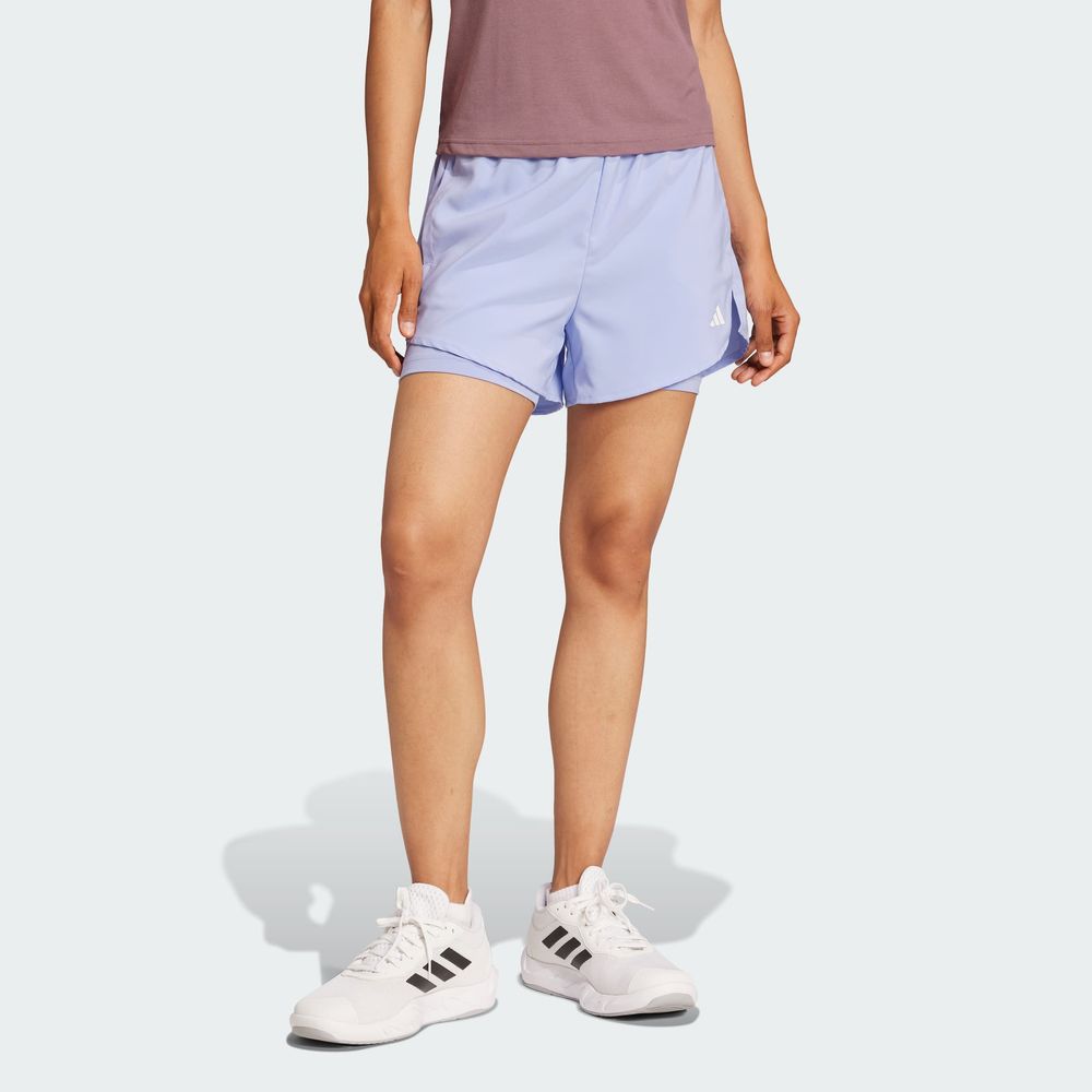 Foto 5 pulgar | Shorts Aeroready 2 En 1 Adidas Azul Mujer