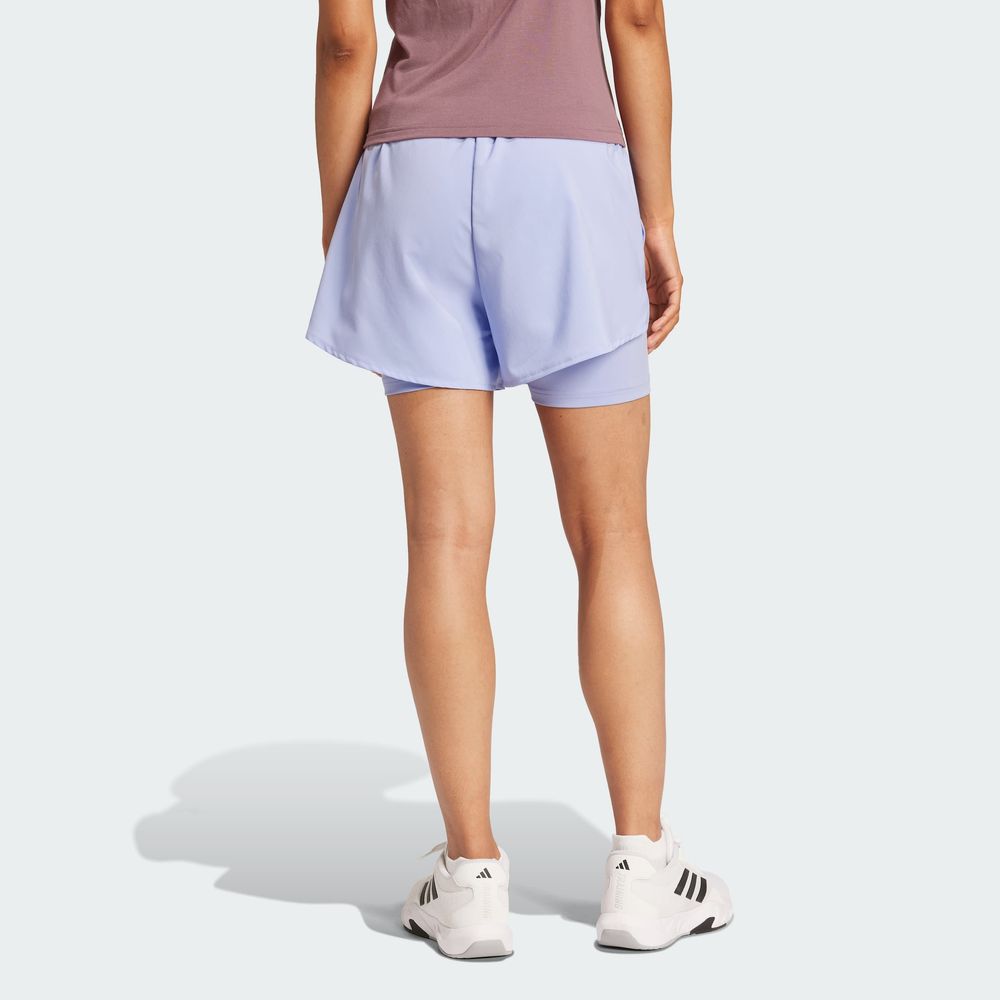 Foto 5 | Shorts Aeroready 2 En 1 Adidas Azul Mujer