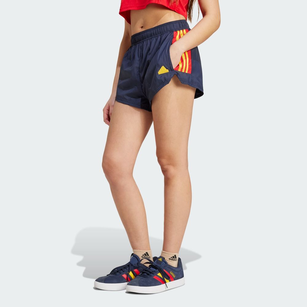 Foto 4 | Shorts Tiro Cut 3 Franjas Summer Adidas Azul Mujer
