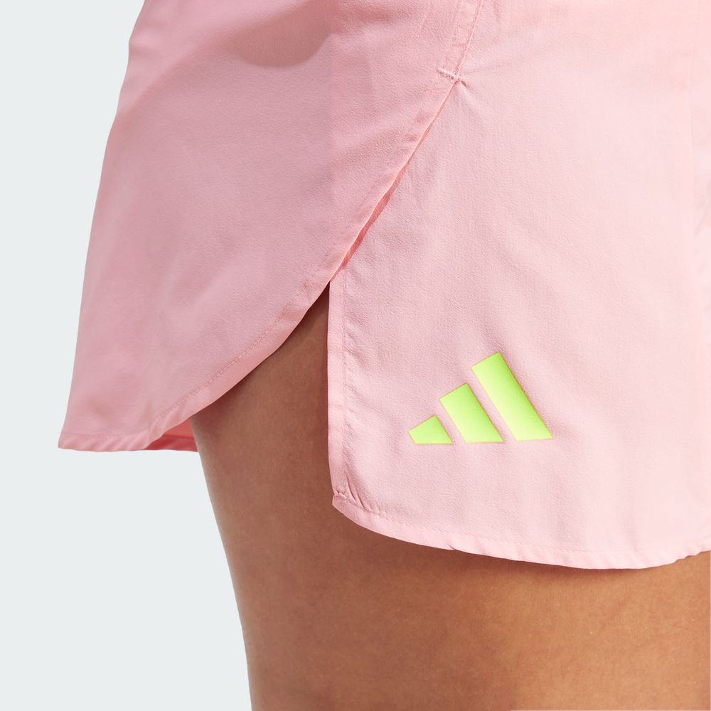 Foto 8 pulgar | Shorts De Running Adizero Essentials Split Adidas Rosa Mujer