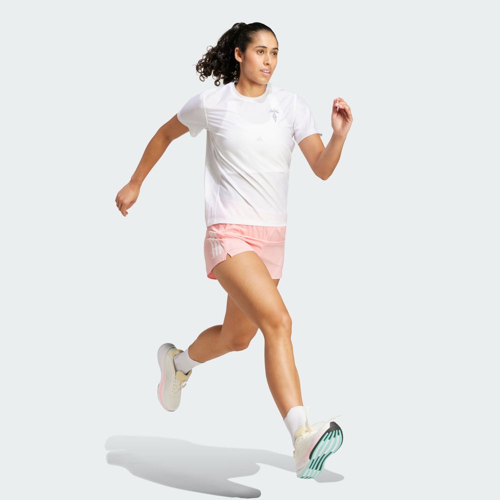 Foto 7 pulgar | Shorts Own The Run Adidas Rosa Mujer