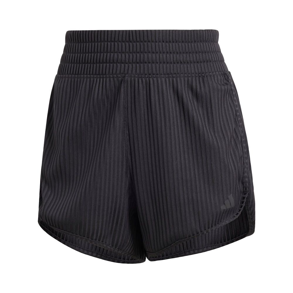 Foto 1 | Shorts Pacer All Gym Seasonal Rib Corte Alto 3 Franjas Adidas Negro Mujer