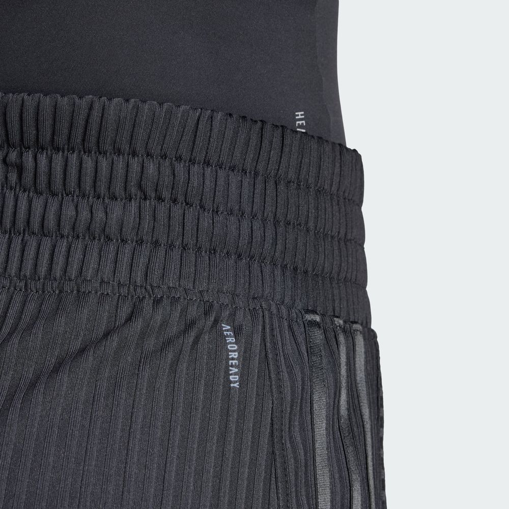 Foto 8 pulgar | Shorts Pacer All Gym Seasonal Rib Corte Alto 3 Franjas Adidas Negro Mujer