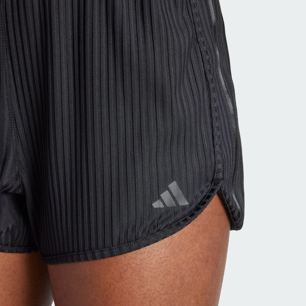 Foto 9 pulgar | Shorts Pacer All Gym Seasonal Rib Corte Alto 3 Franjas Adidas Negro Mujer