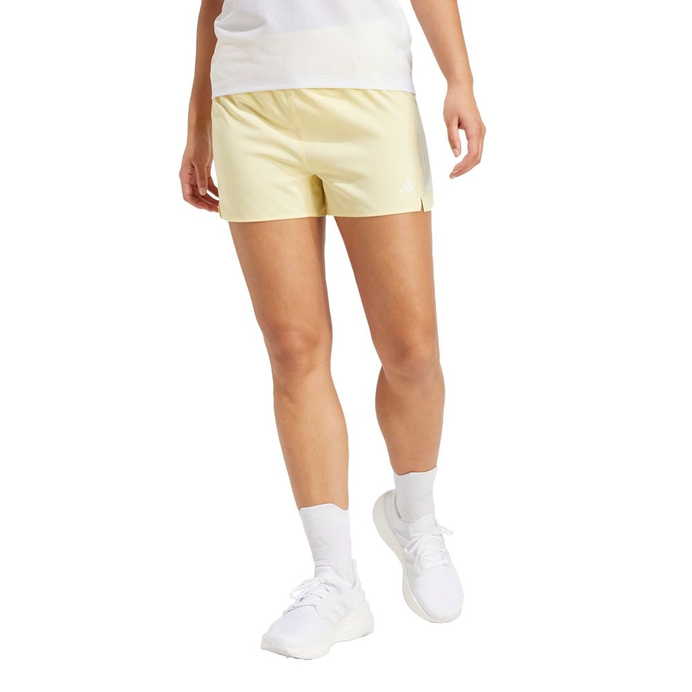 Foto 3 pulgar | Shorts Own The Run Adidas Amarillo Mujer