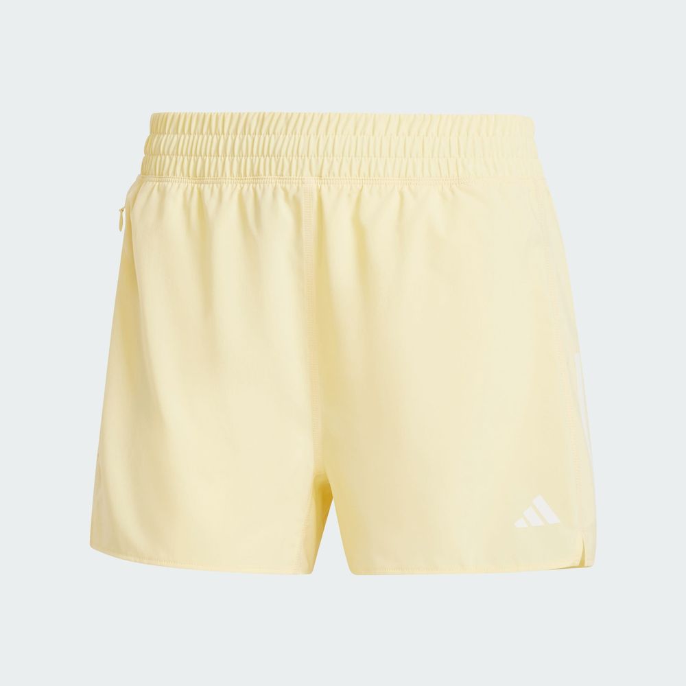 Foto 4 pulgar | Shorts Own The Run Adidas Amarillo Mujer