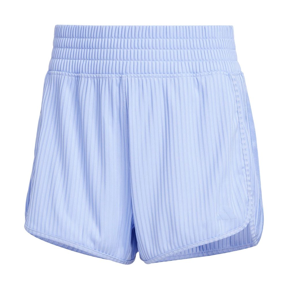 Foto 2 pulgar | Shorts Pacer All Gym Seasonal Rib Corte Alto 3 Franjas Adidas Azul Mujer