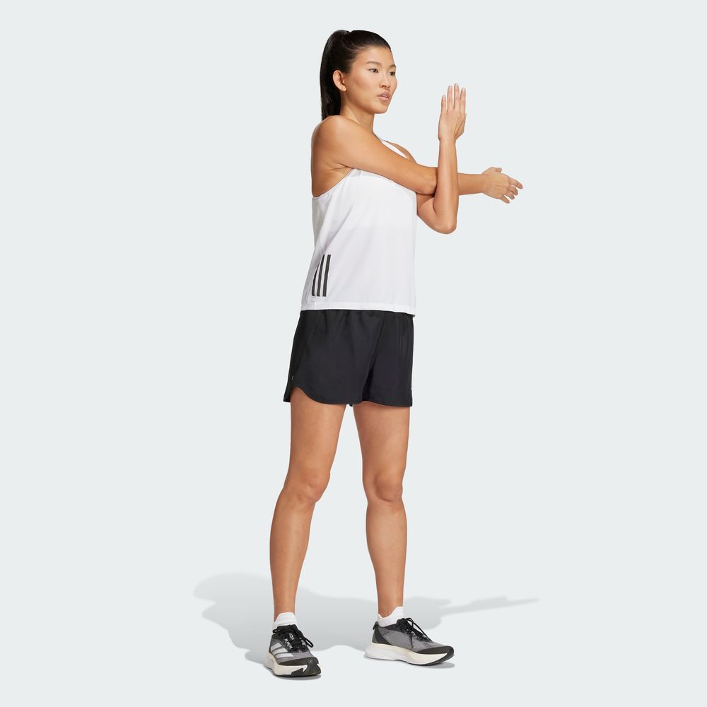 Foto 6 | Shorts Run It Adidas Negro Mujer