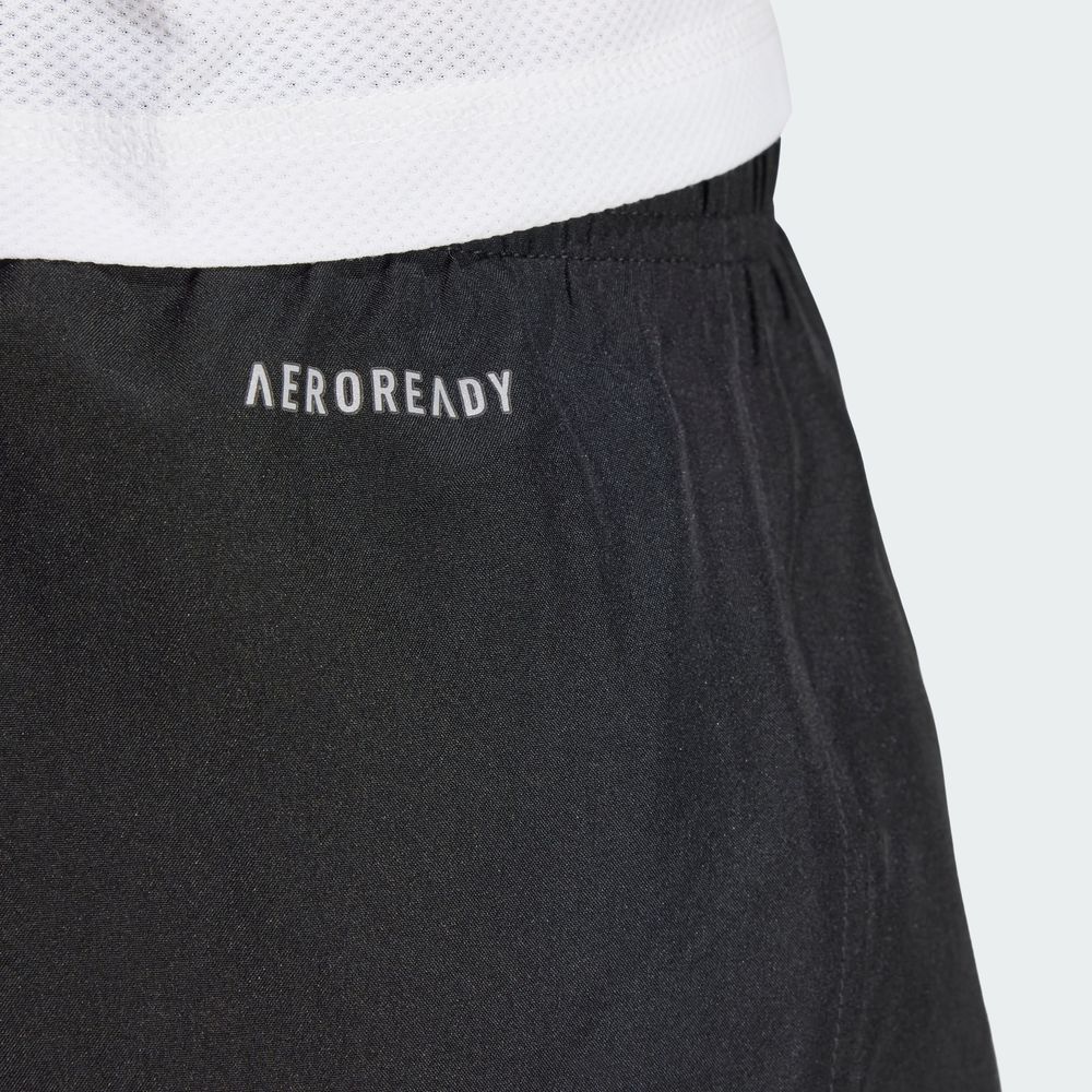 Foto 8 | Shorts Run It Adidas Negro Mujer