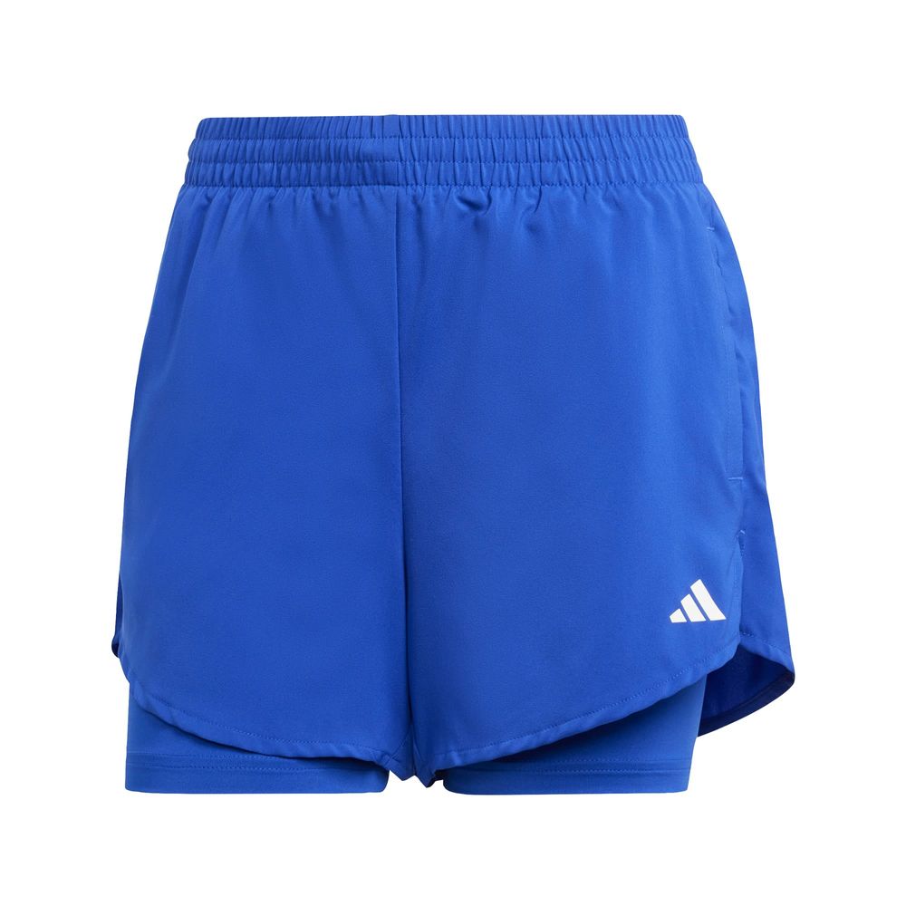 Foto 2 pulgar | Shorts Aeroready 2 En 1 Adidas Azul Mujer