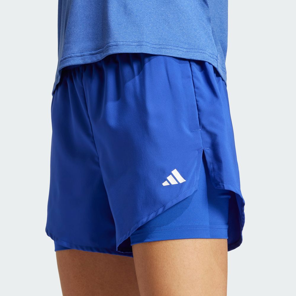 Foto 8 pulgar | Shorts Aeroready 2 En 1 Adidas Azul Mujer
