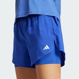 Foto 7 | Shorts Aeroready 2 En 1 Adidas Azul Mujer