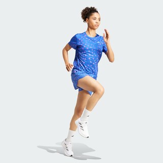Foto 6 | Shorts Run It Aeroready Adidas Azul Mujer