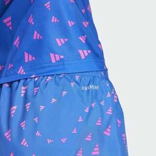 Foto 8 | Shorts Run It Aeroready Adidas Azul Mujer