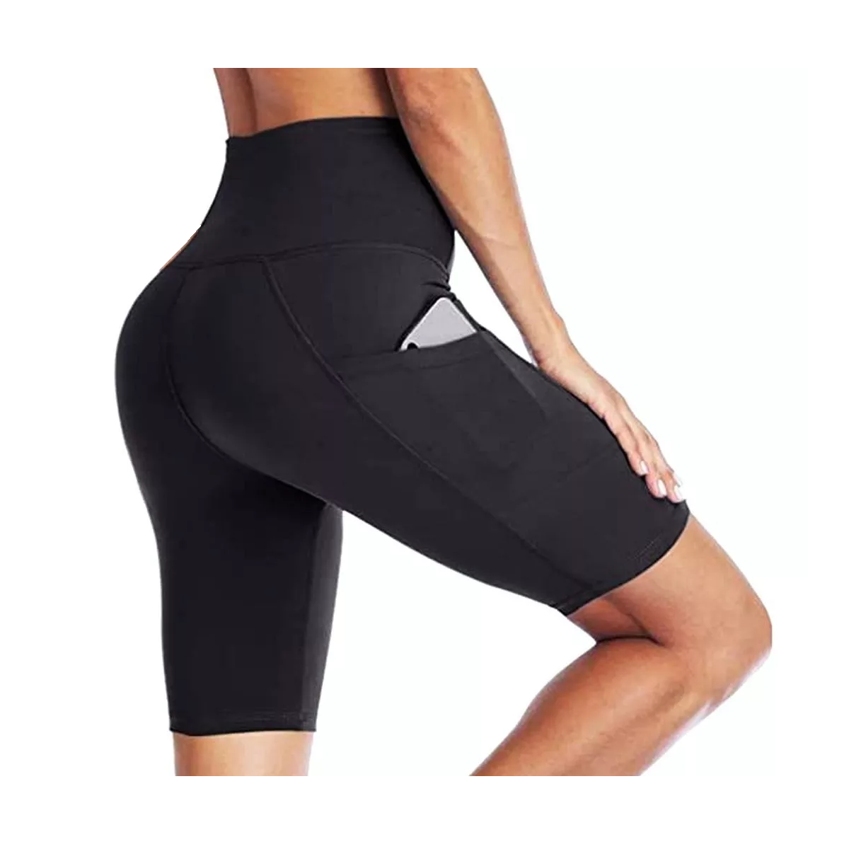 Foto 2 pulgar | Short Licra Deportiva Gym Correr Super Calidad Bolsa Celulartalla M  Eo Safe Imports Esi-14934 Negro