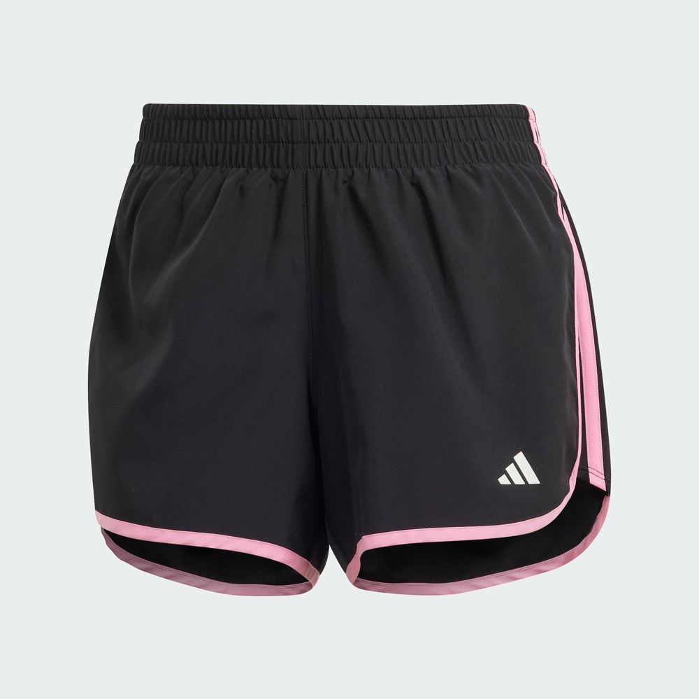 Foto 4 pulgar | Shorts De Running Marathon 20 Adidas Negro Mujer