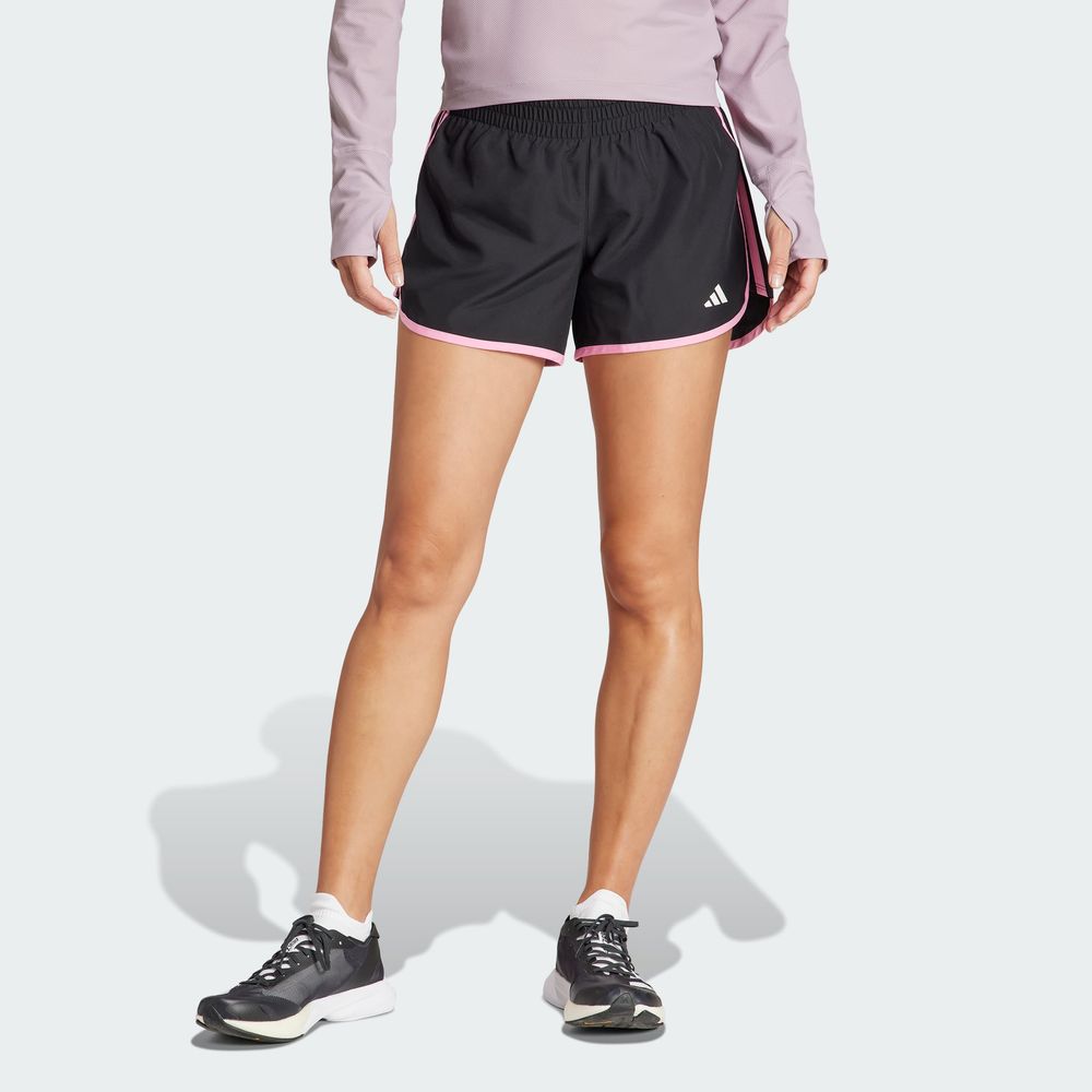 Foto 5 pulgar | Shorts De Running Marathon 20 Adidas Negro Mujer