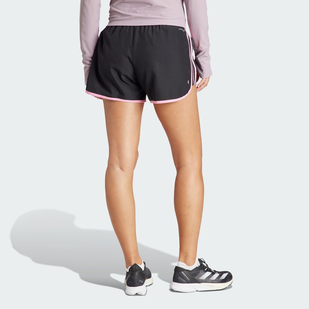 Foto 6 pulgar | Shorts De Running Marathon 20 Adidas Negro Mujer