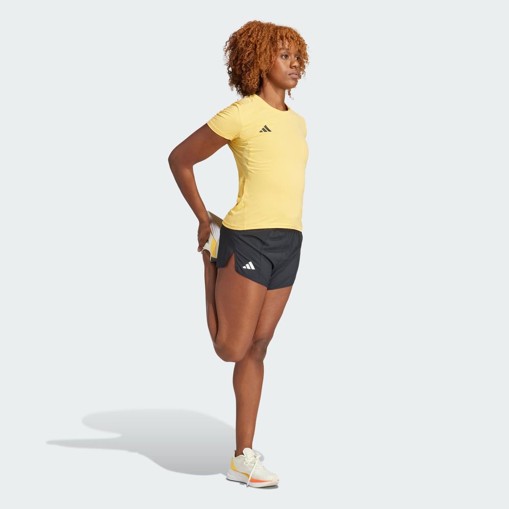Foto 7 pulgar | Shorts De Running Adizero Essentials Adidas Negro Mujer